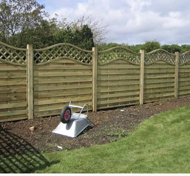 Continental panels on timber posts